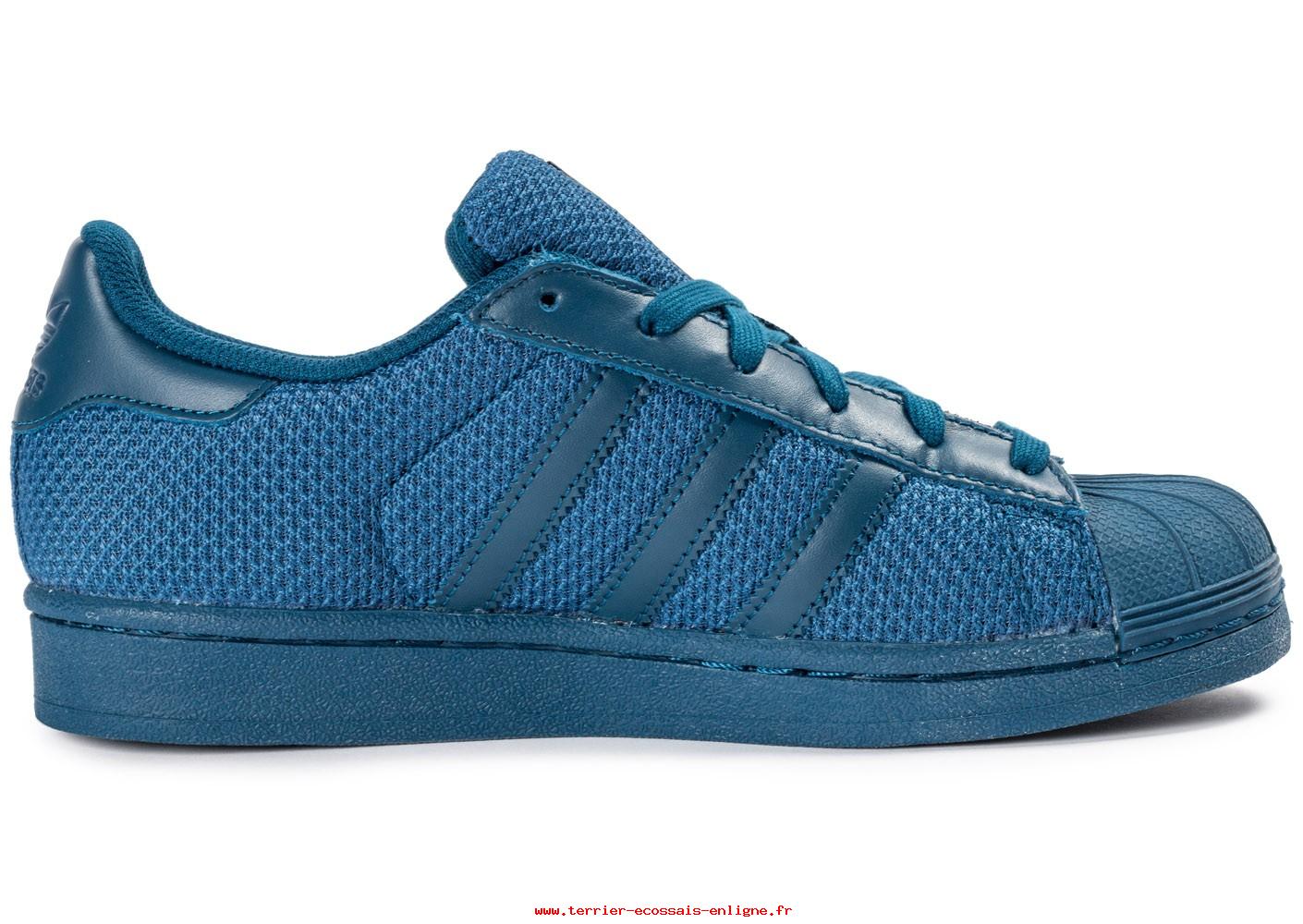 adidas superstar junior bleu