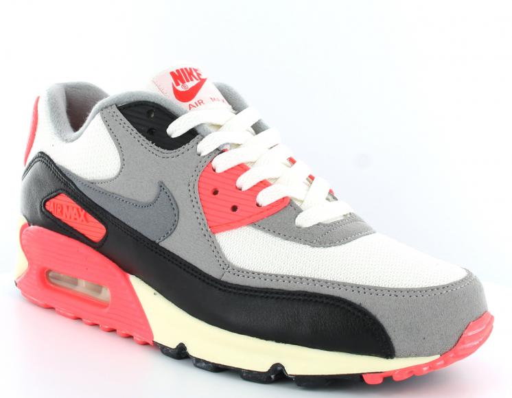 air max 90 noir rouge gris