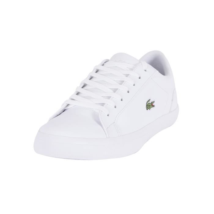 baskets blanches lacoste